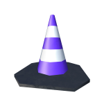  Purple Traffic Cone Hat