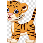Blue fierce tiger