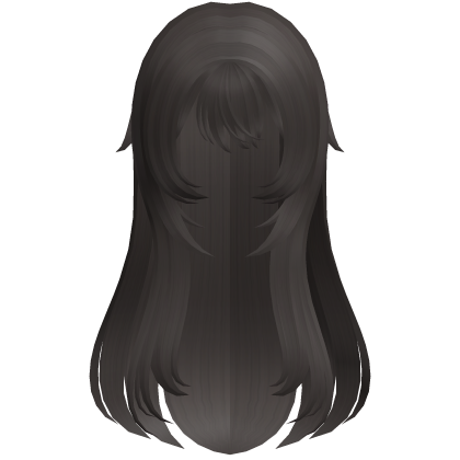 dark ash soft wispy long shoujo girl hair