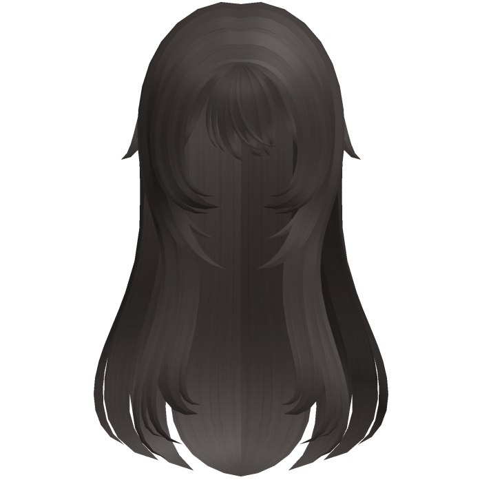 dark ash soft wispy long shoujo girl hair
