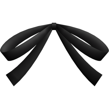 ♡ : dollette dainty bow in black Roblox item