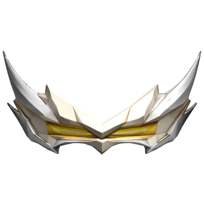 Ivory & Gold Glowing Razor Visor Roblox item