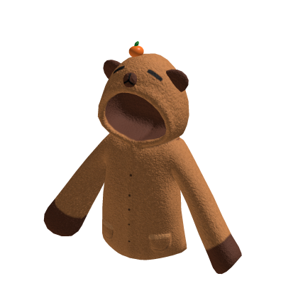 Cute Capybara Hoodie thumbnail