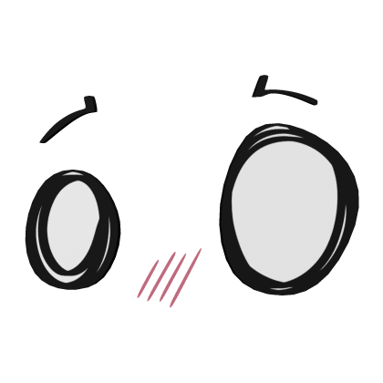 😮 Scene Emo Shocked Kawaii Blush Eyes