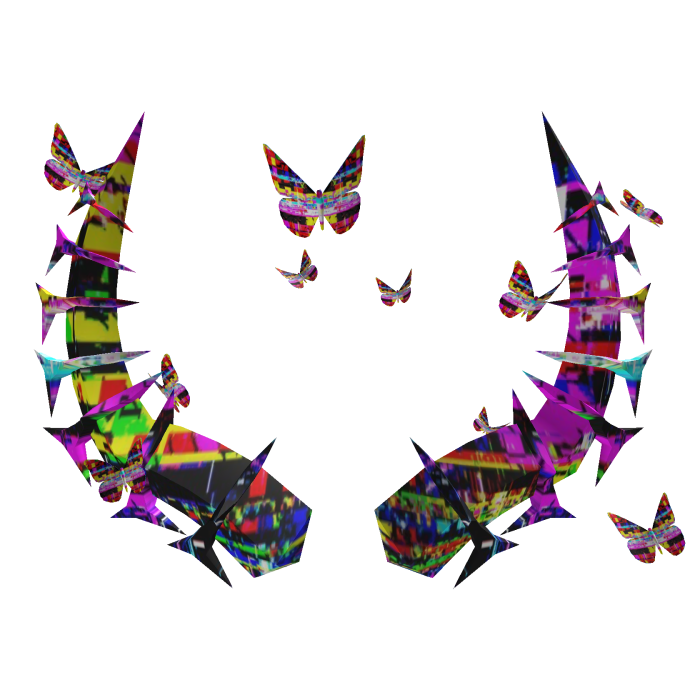 ☠️ Glitch Butterfly Horns ☠️