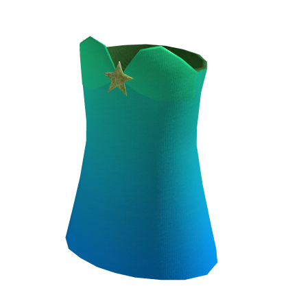 Mermaid dess blue and green starfish thumbnail