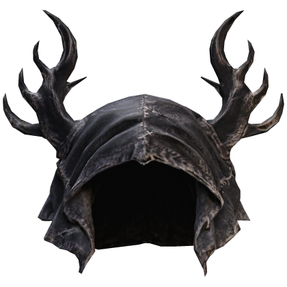 Tattered Antler Hood [Black]