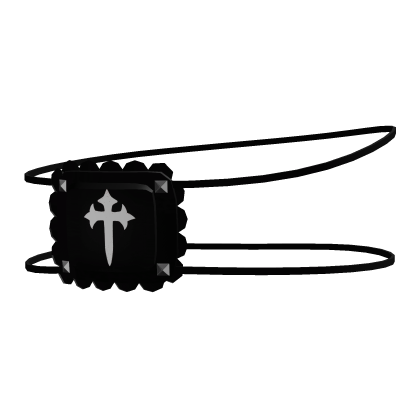black cross eye patch Roblox item