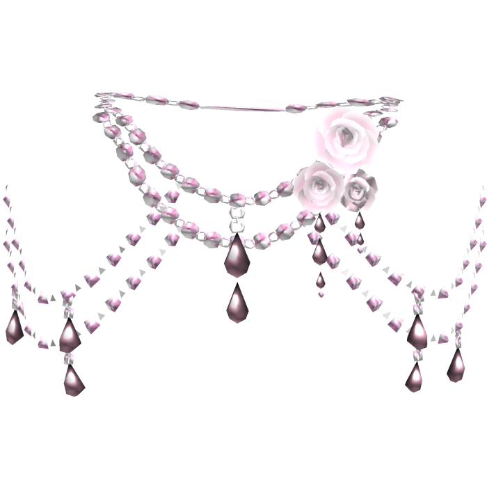 Pink Body Front Jewelry w Roses 3.0
