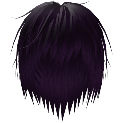 Dark Purple Vkei Messy Emo Punk Hair