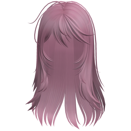 Wispy Rainy Day Messy Emo Hair Ash Pink Roblox item