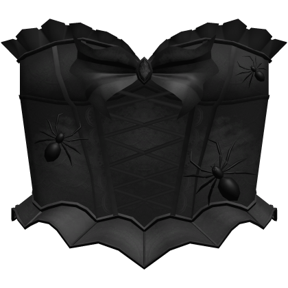 3.0 Halloween Spider corset - Black Roblox item