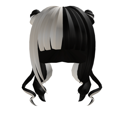 Monochrome Twin Tails Hair Roblox item