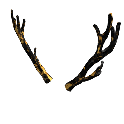 Obsidian Gold Antlers