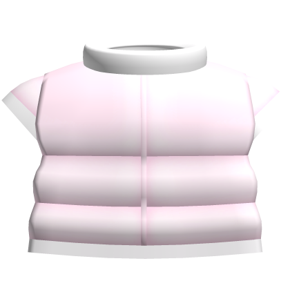 ♡ cute pink winter puffer vest