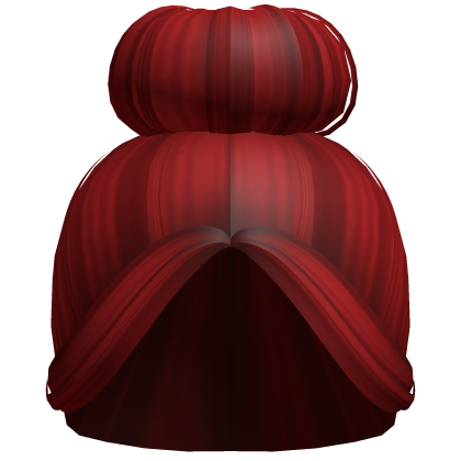 -',ৎ Cheerleader Sock Bun with Bangs in Red