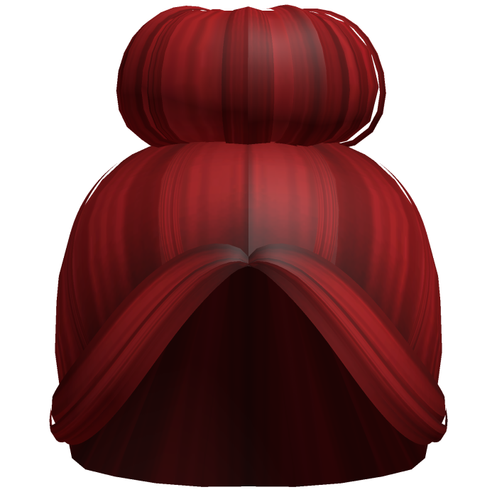 -',ৎ Cheerleader Sock Bun with Bangs in Red