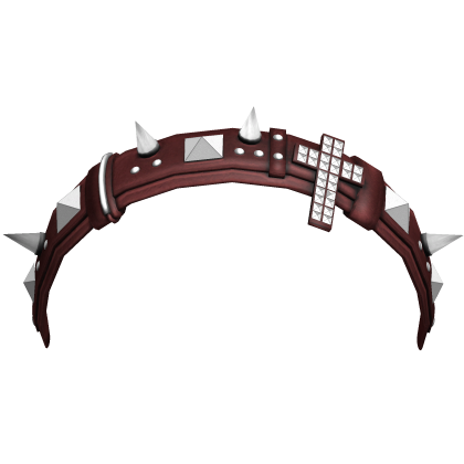 Red Goth Vkei Vamp Headband Spiky w Studded Cross Roblox item