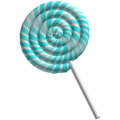 Cyan Swirl Lollipop