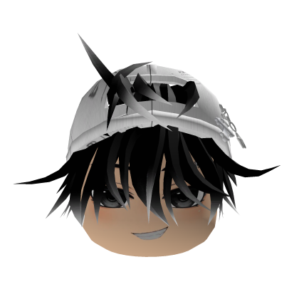 y2k Boy Messy Black and Gray Hair Roblox item