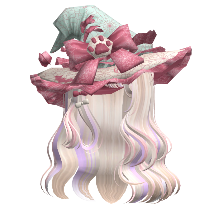 Colorful Beige Kawaii Witch Halloween Hair