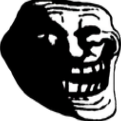 Troll Face with shadows Roblox decal