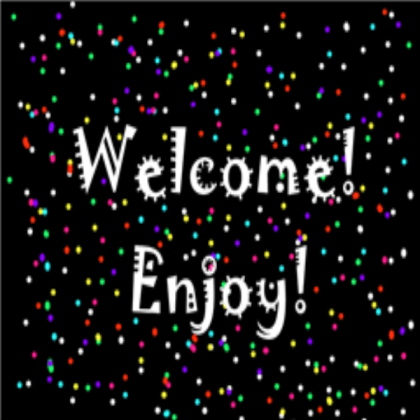 Welcome! ~Sign~ Roblox decal