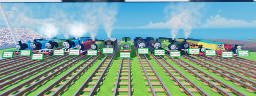 The Talking Train Race