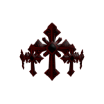 Couronne de Croix Rouge Maléfique