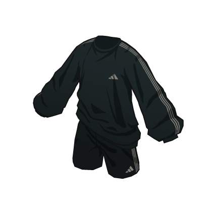 adidas Toon Top and Shorts Black Green thumbnail