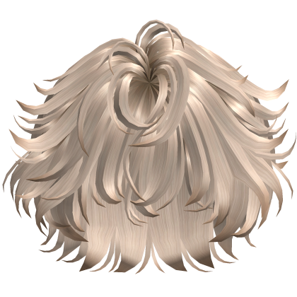 Fluffy Curled Fringe Hair - Blonde