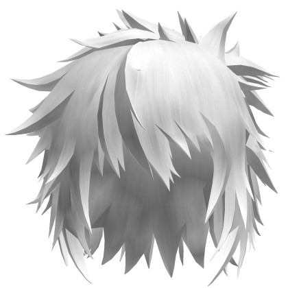 White Spiky Clown Anime Hair
