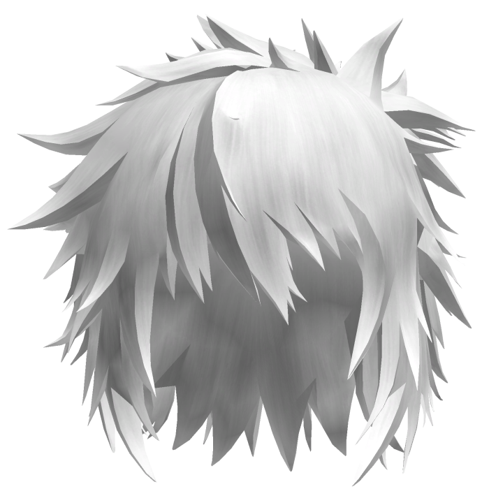 White Spiky Clown Anime Hair
