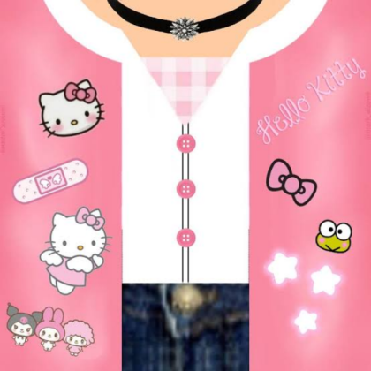 Hello kitty pink t-shirt Roblox decal