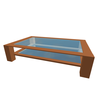 Wooden glass table