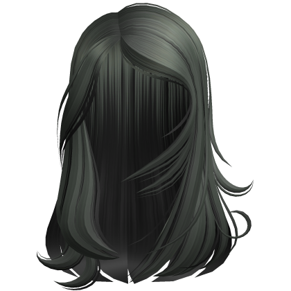 Spikey Wispy Y2k Hair (Green&Black) Roblox item