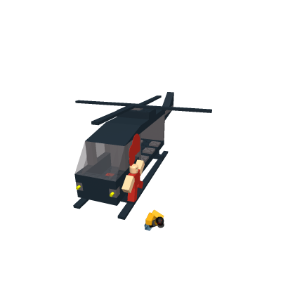 Guy Falling from a heli and killing some one