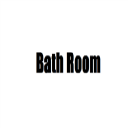 Bath Room sign Roblox decal