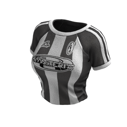 Striped Sporty Tee (Grey White)