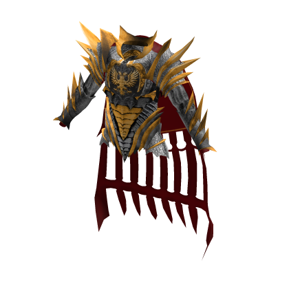  Medieval Knight Armor Top w/ Cape Gold Silver