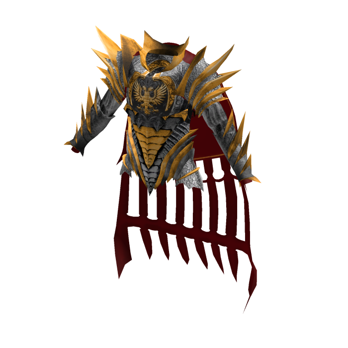  Medieval Knight Armor Top w/ Cape Gold Silver