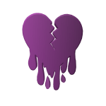 Purple 𝐛𝐫𝐨𝐤𝐞𝐧 𝐡𝐞𝐚𝐫𝐭