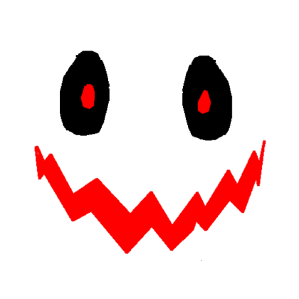 scary red eyes face Roblox decal