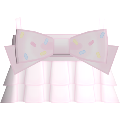 ♡︎ : so sweet pink sprinkle bow dress Roblox item