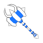 Blue Cartoon Hammer