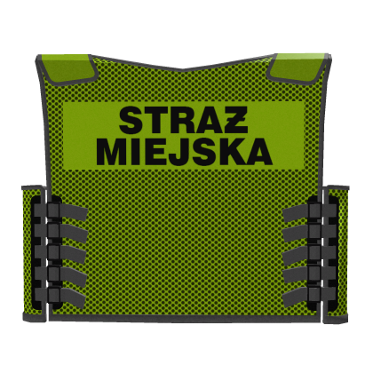 Polish Straz Miejska Reflective Vest With Pouches thumbnail