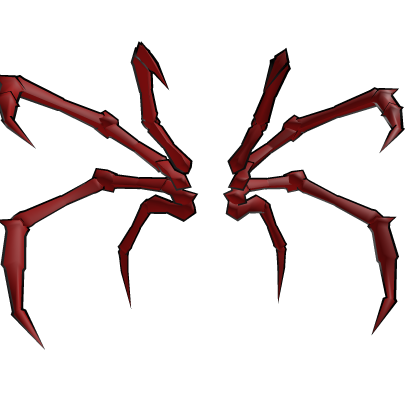 Spider Legs Cartoony Red