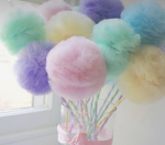 Blue and pink candy floss cool club