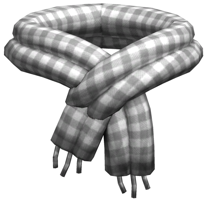 White Plaid Scarf 1.0