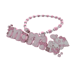 mimi pink bunny necklace 3.0